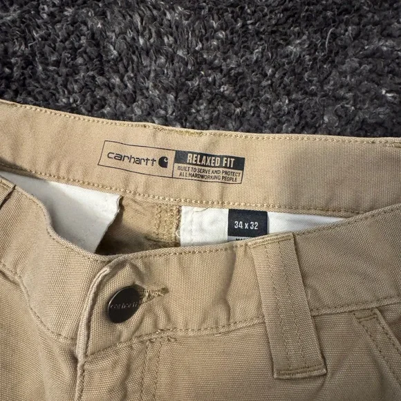 Carhartt Men's Khaki Cargo Pants - Picture 4 of 5
